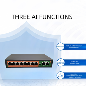 Eine Fabrik direkt 48V 10/100Mbps Netzwerk-Switches 8 POE + 2 Uplink Mini Rj45 POE Switch 8 Port für IP-Kamera Computer AP-1028MN - Product Image 4