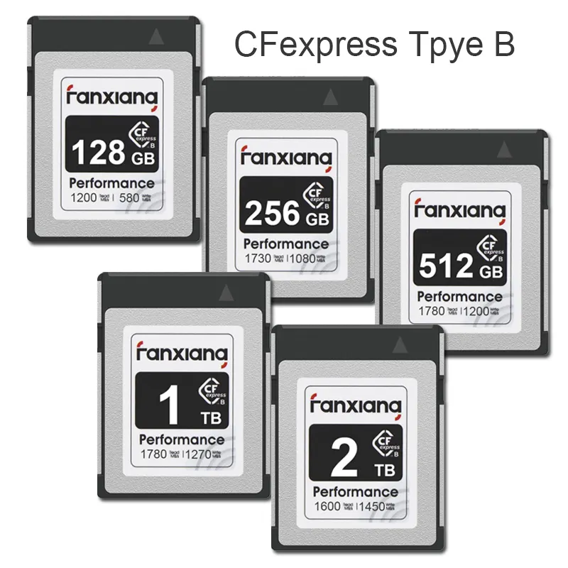 Placa de memória, profissional grande armazenamento de alta velocidade 128gb 256gb 512gb 1tb 2tb cfexpress tipo b compact flash cf