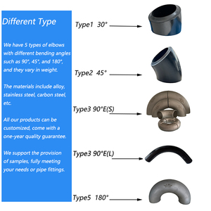 Công nghiệp cấp 304 sch40 DN50 DN80 khuỷu tay 90 độ dài bán kính đóng dấu khuỷu tay ngắn bán kính thép không gỉ khuỷu tay - Product Image 4