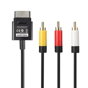 6 ft/ 1.8M สำหรับ Xbox 360สาย AV สายสัญญาณวิดีโอคอมโพสิตสายออปติคอล3 RCA HD สำหรับ Xbox 360บาง - Product Image 4