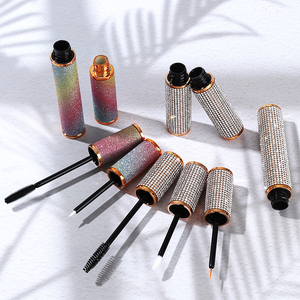 J110 5ml 6ml חדש הגעה יוקרה 5ml זוגי פרל יהלומי פורניר אריזת גלוס ריק עגול ייחודי ליפ גלוס צינורות