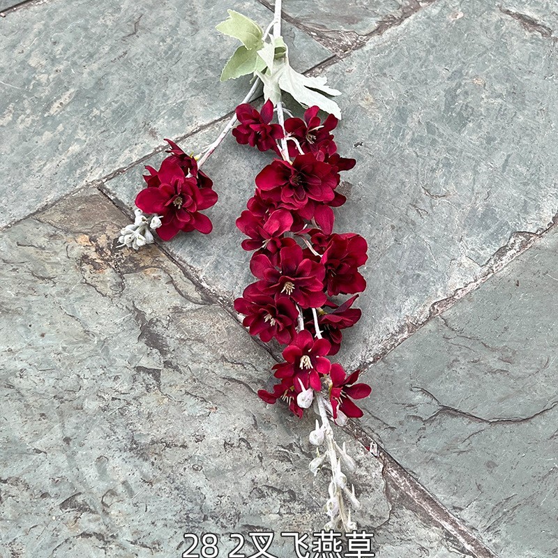 14# Rouge, offre spéciale 28 : 2 fourchettes de delphinium rouge.