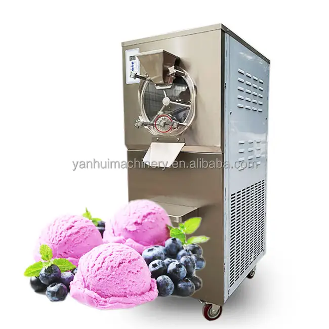 透明ビジュアルドアハードアイスクリームマシン全自動ジェラートハードサーブアイスクリーム製造機