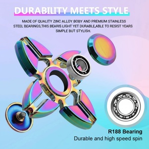 Cầu Vồng Kim Loại Tốc Độ Cao Ngón Tay Spinners Mát Tay Đồ Chơi Cho Người Lớn Và Thanh Thiếu Niên Căng Thẳng Cứu Trợ Và Lo lắng Quà Tặng - Product Image 4