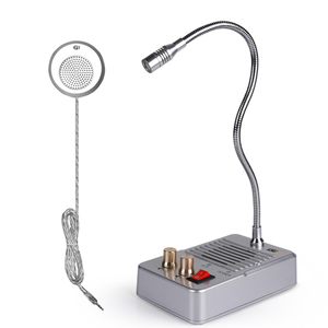 Zero-touch Communication Through Bank Counter 2 <strong>Way</strong> Window Speaker <strong>Intercom</strong> <strong>System</strong> for Hospital Post Office Ticket Station - Product Image 1