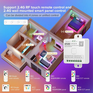 SP530E все в одном SPI PWM светодиодные полосы Balanx ручной переключатель RF Blue-tooth WiFi RGB RGBW адресуемый пиксельный светодиодный контроллер - Product Image 3