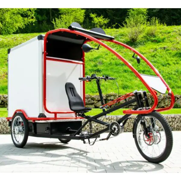 دراجة كهربائية ثلاثية العجلات 1000 وات للمساعدة في توصيل الطعام