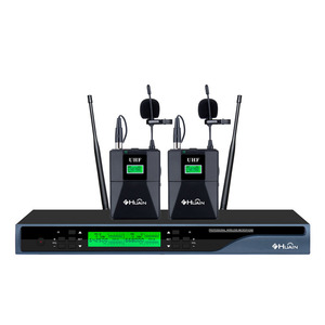 Oem UHF 2 kênh Tai nghe không dây <span class=keywords><strong>Microphone</strong></span> hệ thống cho bài phát biểu hát theatre - Product Image 2
