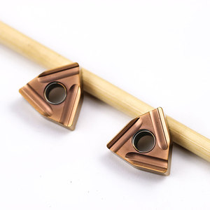 Inserto de torneado de carburo de tungsteno triangular de corte y torneado CNC OUMEIYA para herramienta de torneado de torno, dureza de aleación de mecanizado - Product Image 1