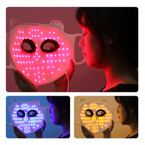 Yeni tasarım 4 renkler Led güzellik yüz maskesi kızılötesi güzellik kırmızı ışık LED silikon yüz maskesi - Product Image 3