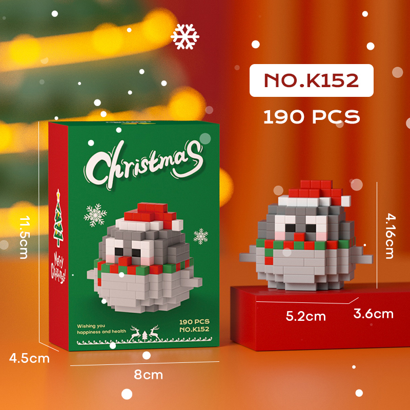 K152 Pingouin de Noël