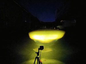 Araba LED motosiklet lambası ampul süper parlak altın göz modifiye çift renkli sis lambası büyük çelik n spot LED Lens lazer ışığı - Product Image 6
