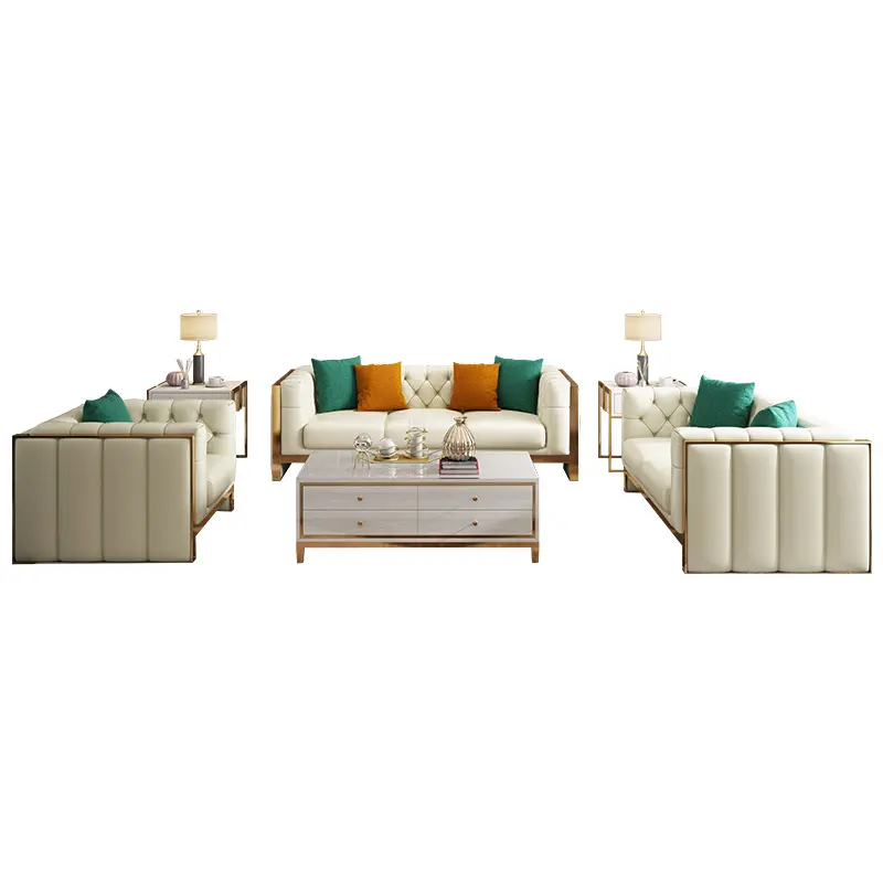 High End Wohn möbel Modernes italienisches minimalist isches Design Stoff Couch Sofa Set Möbel Wohnzimmer Sofa