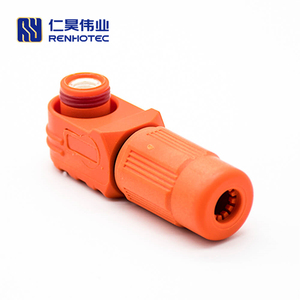 Depolama aküsü konektörü IP67 su geçirmez yüksek akım 6MM 120A turuncu kabuk için 25mm2 kablo - Product Image 5