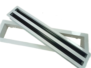 Difusor de ranura lineal de aluminio HVAC de diseño moderno con función de control de temperatura hecho de aleación de aluminio duradera - Product Image 2