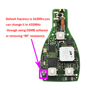 กุญแจรีโมทอัจฉริยะ xhorse MB เดิมเป็นกุญแจ315MHz/433MHz cgdi MB ปุ่ม3/4กุญแจสำหรับรถ Mercedes Benz