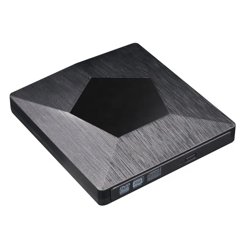 GIET-grabador de DVD Ultra delgado, lector de CD/DVD RW negro, USB 3,0 tipo C, unidad de dvd interna