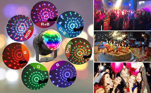 ลูกบอลคริสตัลหลากสีไฟกลางคืน LED ลูกบอลวิเศษขนาดเล็กควบคุมด้วยเสียงด้วยรีโมทคอนโทรล - Product Image 5