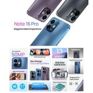 New Arrivals Ulefone Note <strong>16</strong> Pro 8GB+128GB 6.52 Inch Android 13 Global Version With Google <strong>Play</strong> Smart Phone - Product Image 3