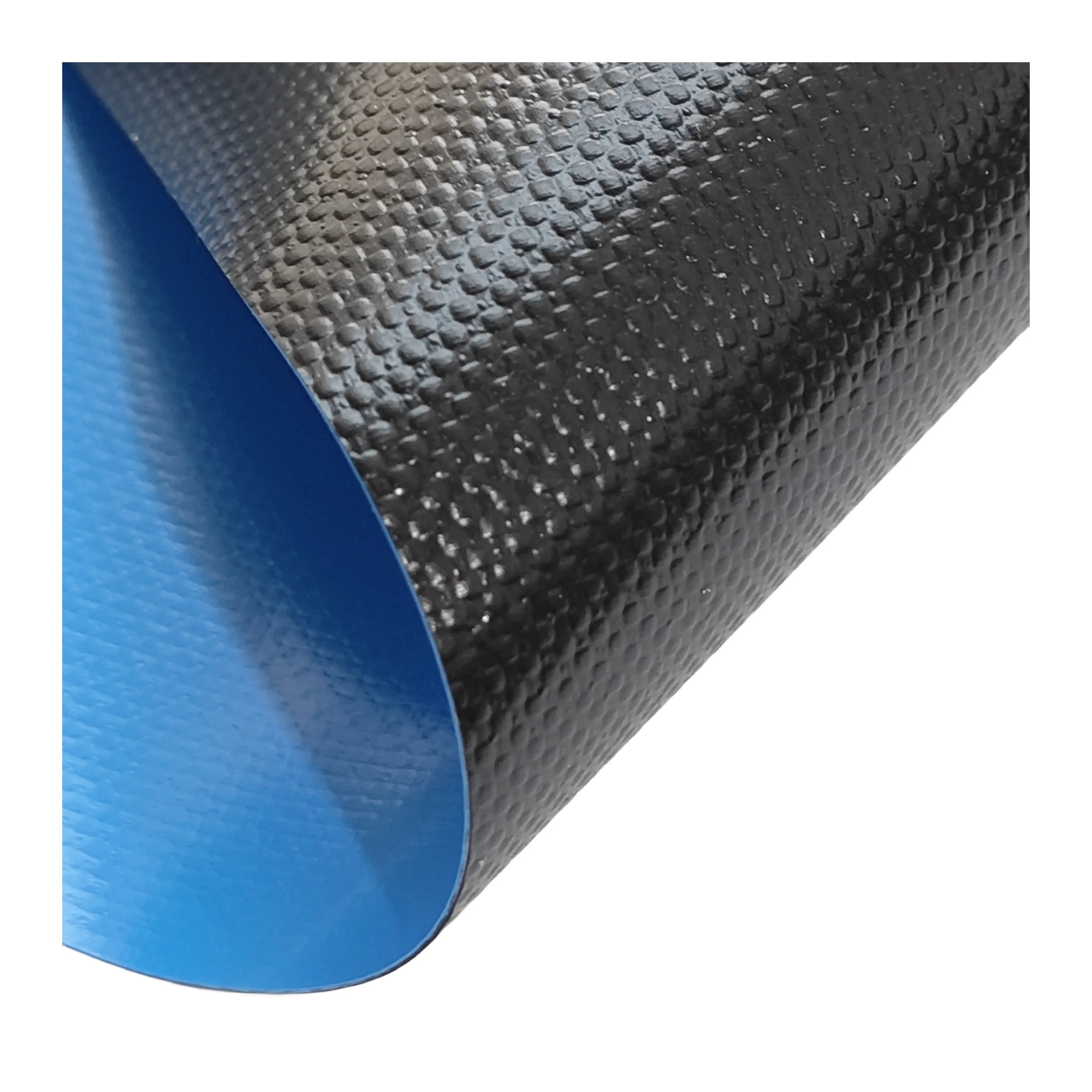 Lona recubierta de vinilo de PVC anti moho de alta resistencia a la tracción y anti UV impermeable en rollo de tela para valla cubierta de piscina