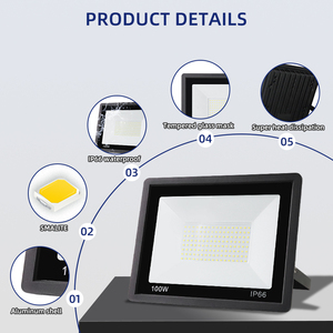 กันน้ำกลางแจ้ง200วัตต์ LED ฟลัดไลท์ Ip66พร้อม Dob ไฟ LED 400วัตต์โปรเจคเตอร์ฟลัดไลท์ LED สำหรับสนามฟุตบอล6500K - Product Image 2