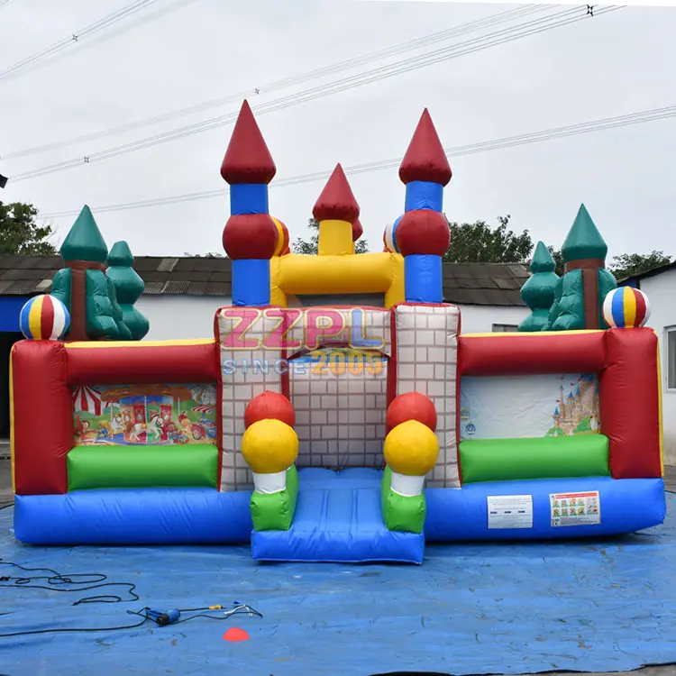 France Inflatable bouncer with slide, commercial inflatable slides with bouncer