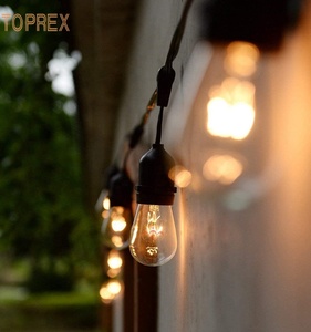 Toprex Multifunktions-Kunststoff LED-Filament Festival String Light S14 Glühbirne Outdoor-Lichterketten 20m Für Weihnachten Dekorativ - Product Image 5