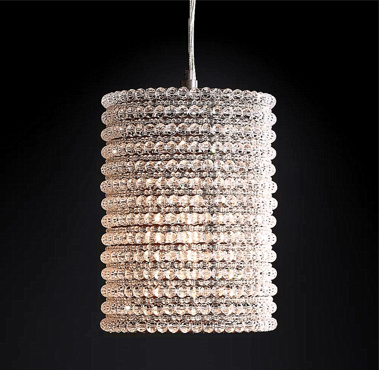 Restoration Crystal Halo Smoke Crystal Chandelier Lights