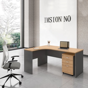 Mesa de ordenador para estudio en casa, diseño de dimensiones largas, mesa de ordenador para oficina sin armario - Product Image 3