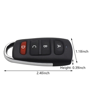 Fernbedienung Duplikator Hot Sale 4 Tasten 433MHz Universal Cloning Fernbedienung der Original-Fernbedienung Kopier code Optional