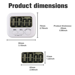 Küchen timer zum Kochen mit lautem Alarm, hohe Kosten effizienz! Min-Sec-Timer mit Up-Down-Zählung und Robustheit - Product Image 5