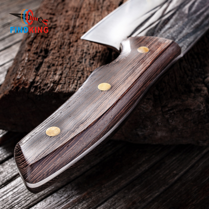 Ultra Sharp 3mm Blade Full Tang Forged High-carbon Steel Wenge Wood Handle Kitchen Knives Chinese Chef Cleaver Butcher Knife