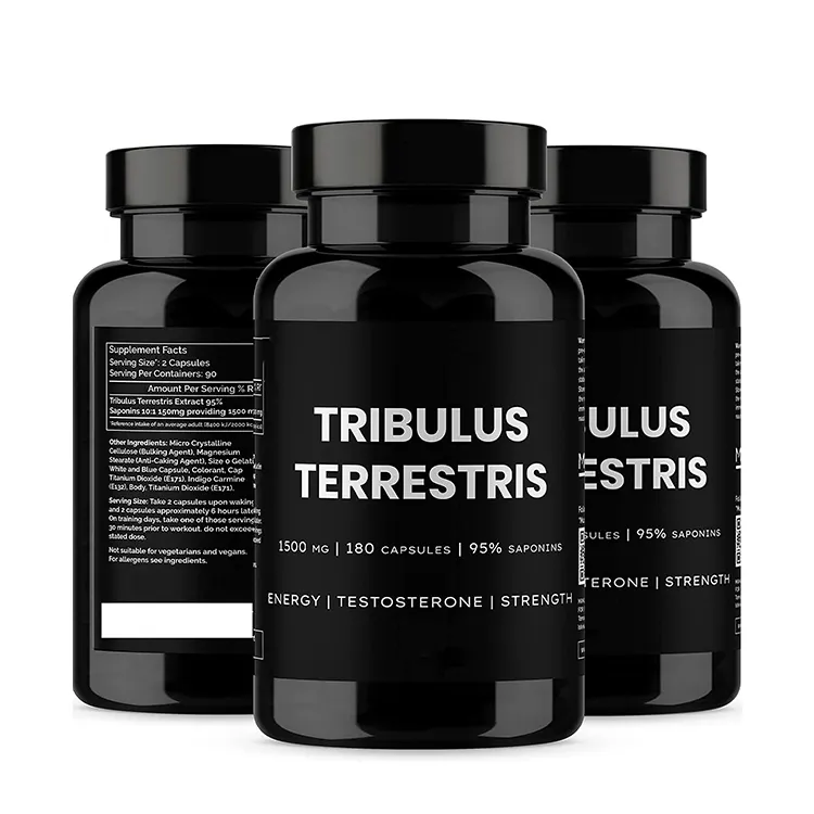 Tribulus terrestris Extrakt 1500 mg 180 Kapseln 95% Saponin für Männer und Frauen Energie leistung und hochfeste Ergänzungen