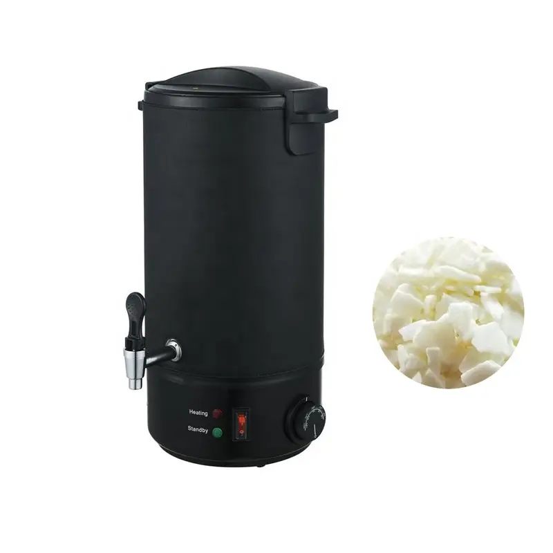 Taşınabilir balmumu eritici isıtıcı 8L kapasiteli balmumu mum eritme tankı Pot 1100W 30-110 derece sıcaklık
