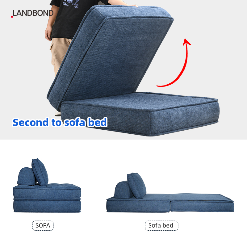 Blue-sofa bed