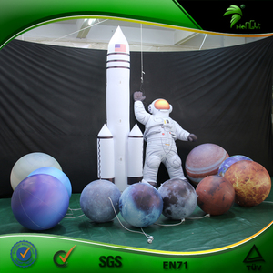 Led şişme özel astronaut gezegen modeli uzay serisi modeli Spaceman ve roket - Product Image 5