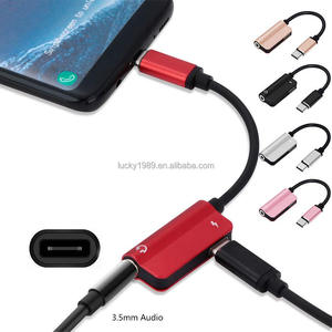 USB Type-C音频充电适配器Type C公到3.5毫米母耳机插孔