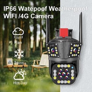 Sistema di telecamere di sicurezza IP impermeabile 6MP rete Wireless 4G con tre lenti PTZ tre viste casa uso umano tracciamento Audio 2 vie - Product Image 3