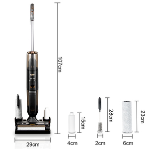 Raf 3 in 1เครื่องทำความสะอาดพื้นอัจฉริยะไร้สาย2500mA แบตเตอรี่ชาร์จได้150W แรงดูดสูงพร้อมตัวกรองที่สามารถล้างทำความสะอาดได้ชนิดไซโคลน - Product Image 3