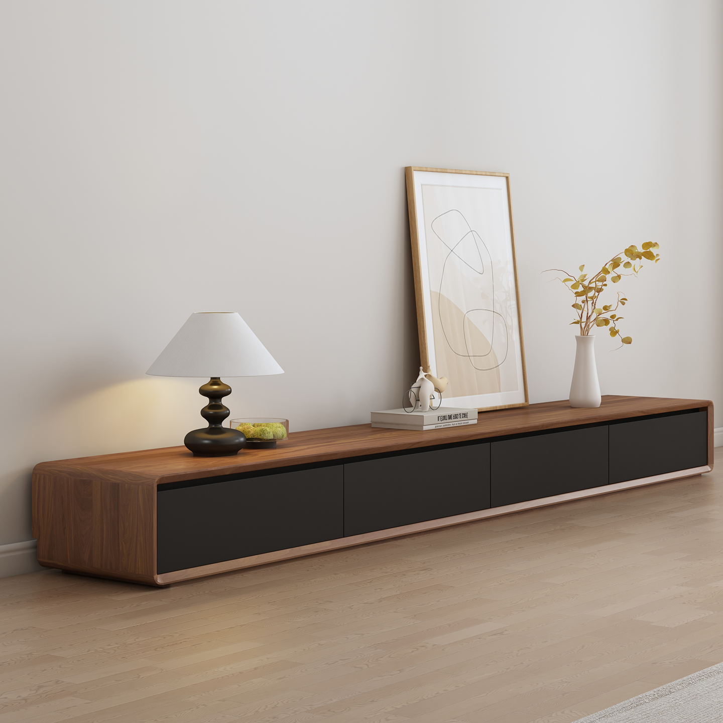 Noyer + noir - assemblage complet (aucune installation requise)