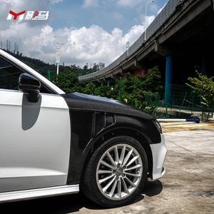 Nouveaux ailes avant en fibre de carbone de style ventilé pour <span class=keywords><strong>Audi</strong></span> S3 A3 <span class=keywords><strong>RS3</strong></span> 8V.5 2015-2020, ailes latérales avant en fibre de carbone - Product Image 2