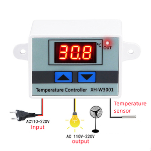 Controlador de temperatura digital para microordenador, interruptor de control de temperatura, 12V, 24V, 110V-220V/1500W, 2 unidades - Product Image 4