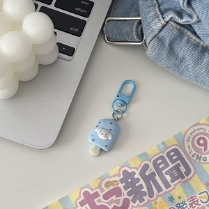 工厂冰淇淋钥匙扣可爱卡通仿真食品钥匙悬挂装饰情侣朋友背包配件礼品