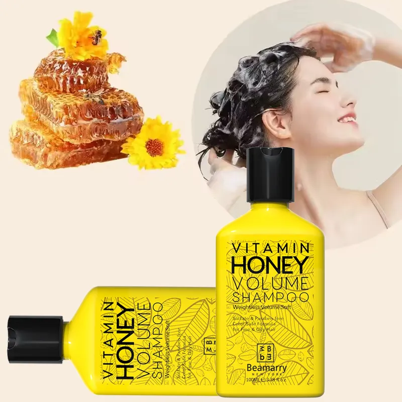 Reis Grootte 100Ml Vitamine Honing Volume Rechte Afrikaanse Turkse Anti Roos Dikke Lange Haar Shampoo