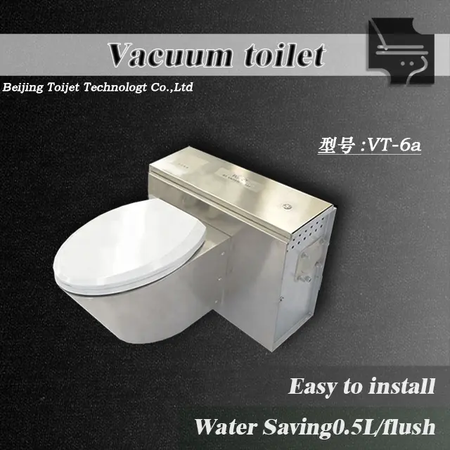 Toilette sottovuoto in acciaio inossidabile toilette sottovuoto a risparmio idrico per Marine e veicoli