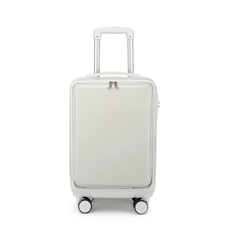 Nuovo Design di alta qualità in ABS PC bagaglio a mano con tasca per Laptop apertura anteriore del bagaglio da viaggio