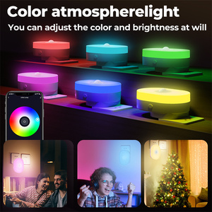 LEDEAST-Sensor de movimiento PIR, luz nocturna RGB, multifunción, 2 en 1, para el hogar inteligente, 2 en 1 - Product Image 3