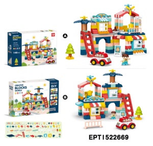 Jungen und Mädchen Baustein Sets Spielzeug Baustein Sets Kinder pädagogische Schloss Garten Bausteine Spielzeug für Kinder - Product Image 2