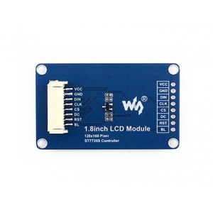 Waveshare 1.8inch <strong>LCD</strong> <strong>Module</strong> 128x160 pixels display SPI <strong>interface</strong> ST7735S Driver LED Backlight with embedded <strong>controller</strong> 3.3V