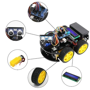 LAFVIN-Kit de Robot inteligente multifuncional para coche, Kit programable de Robótica con Tutorial para Arduino